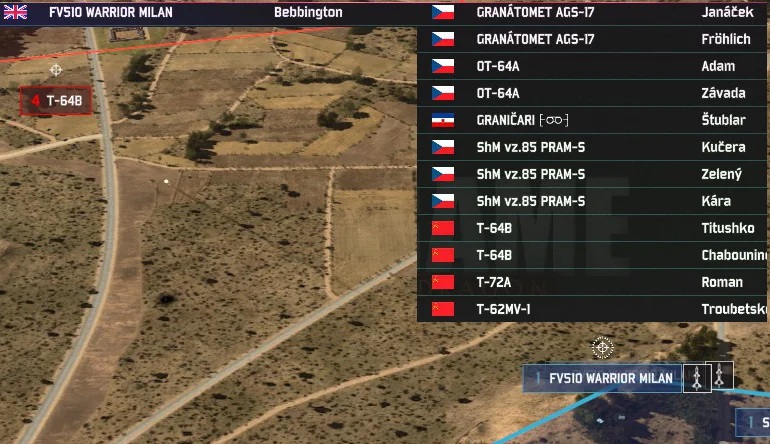 FV510 Warrior w/ Milan F2 providing support, even destroying tanks 