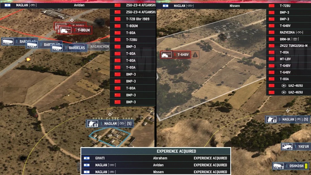 Figure 12. Example screening units (Offline game visual) 