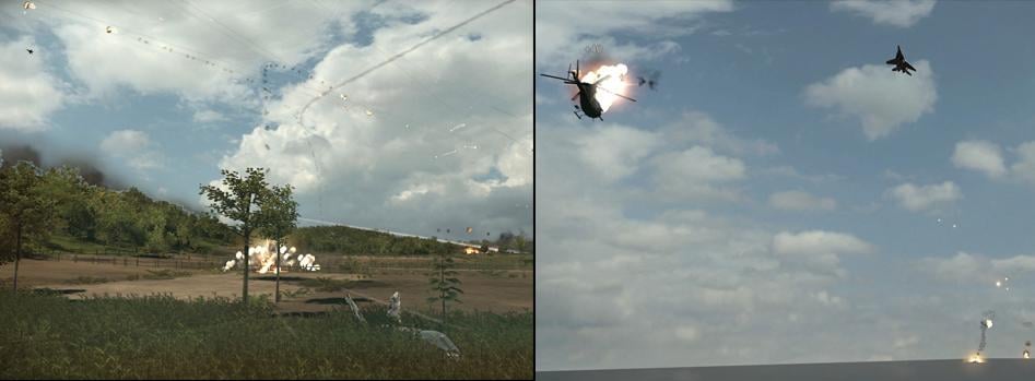 Anti-Air duties a) Plane b) Helicopter