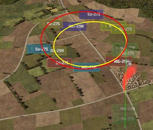 Turn Radius comparion of MiG-29M (250) & Su-27S (300)