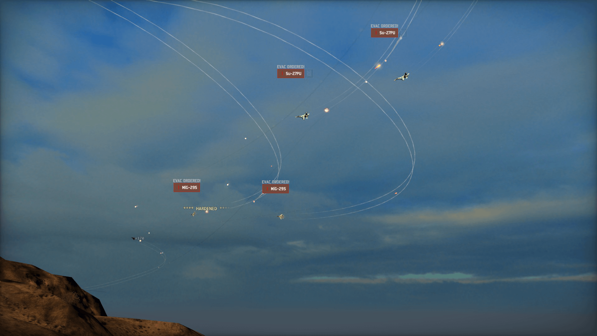 Su-27PU & MiG-29S team up to take down an enemy F-15C ASF